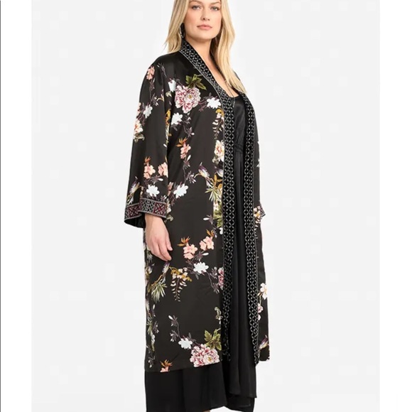 Johnny Was Velvet Mix Kimono - Picture 3 of 6